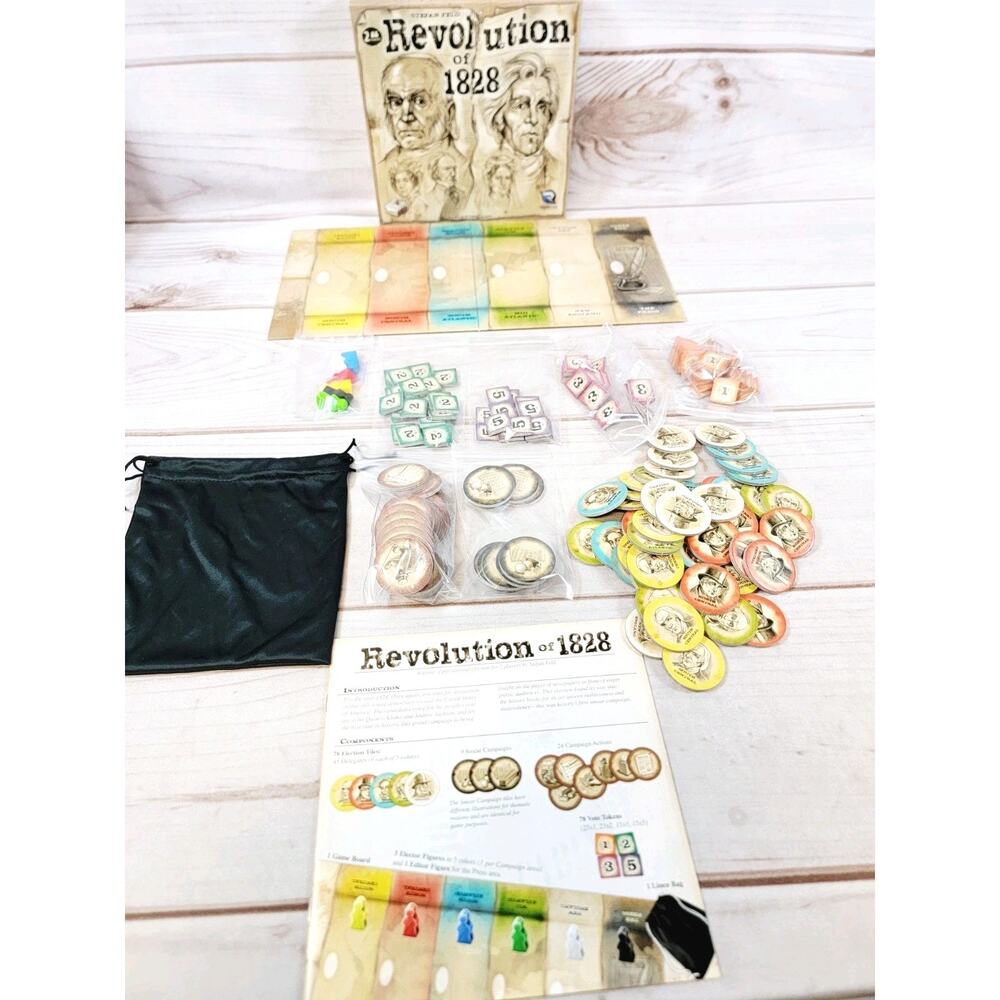 Revolution of 1828 Board Game 2 Player Game - Renegade - Complete